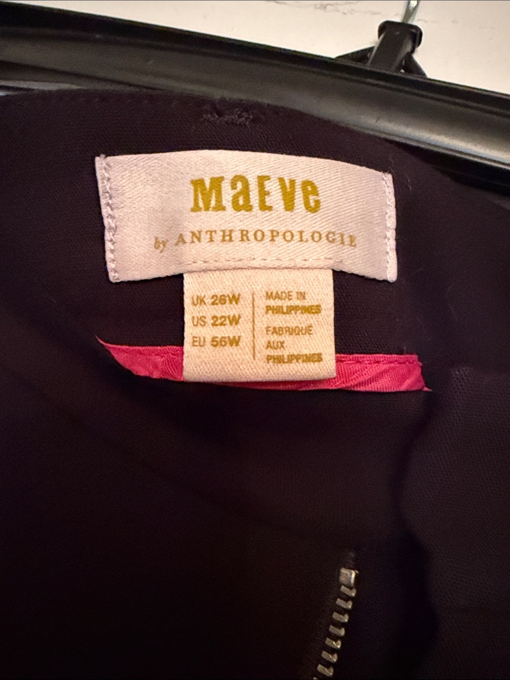 Anthropologie Black Avery Wide-Leg Pleated Trousers By Maeve - Picture 2 of 3
